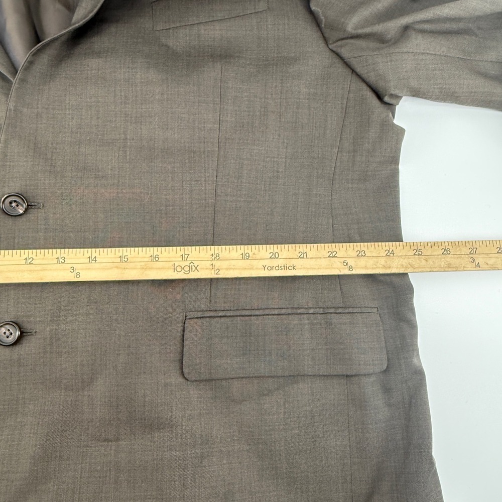 Lauren Ralph Lauren‎ Men Wool Suit Jacket Blazer Gray 48R Business Casual - Picture 8 of 9